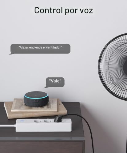 Regleta Wi-Fi inteligente con 3 enchufes de CA y puertos USB para control por app 4