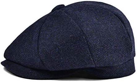 JANGOUL Boys Vintage Newsboy Cap Tweed Flat Beret Cabbie Hat for Kids Toddler Pageboy