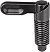 Kipp 03099-0605A4 Steel Cam Action Indexing Plunger, Style C, Inch, Black Oxide Finish, 5 mm Locking Pin Diameter, 3/8-16" Thread