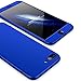 Produktbild Homikon 360 Grad Hart PC Hülle 3 in 1 Komplettschutz Tasche Plastik Handyhülle mit Tempered Glas Panzerglas Ganzkörper-Koffer Schutzhülle Kompatibel mit iPhone 7 Plus - Blau