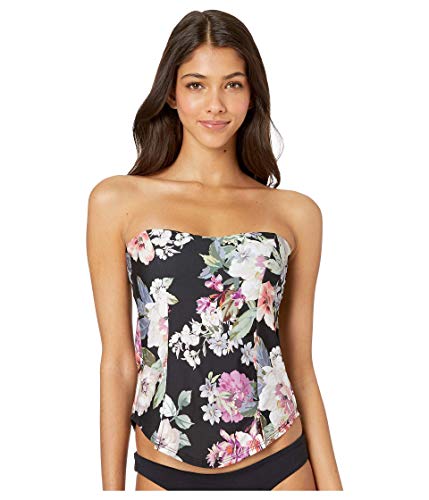 Best Petite Bathing Suits for Women Over 60 (11 Suits That Were Made for You) 10 Becca by Rebecca Virtue Women's Spring Fling Bandeau Tankini Top Multi S