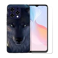 IJTYHF Cover per Doogee N55 (6.56 Pollici) Custodia Silicone Transparent TPU Phone Case Bumper Shell Skin + Vetro Temperato Protezioni scherm -Gratuito