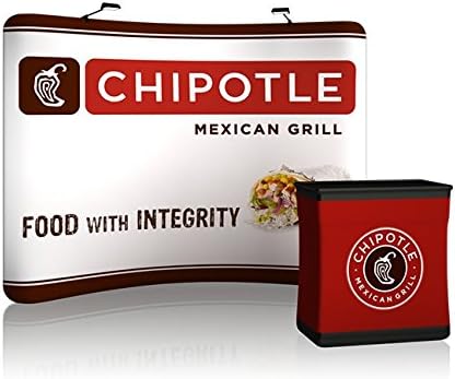 Trade Show Display Booth - 10' Curved Exhibit - FULL COLOR GRAPHICS