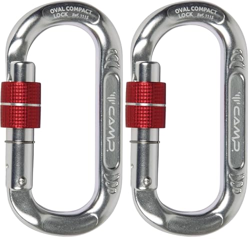 Oval Compact Lock mousqueton pour l'escalade et les grandes voies