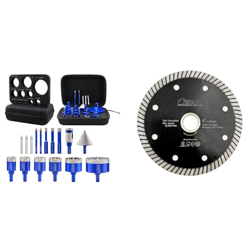 Kit de brocas de diamante para azulejos 16 piezas miniatura 1