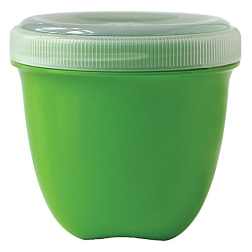 Preserve Food Storage Container, 8 Ounce/Mini, Made from Recycled Plastic, Set of 4, Apple Green