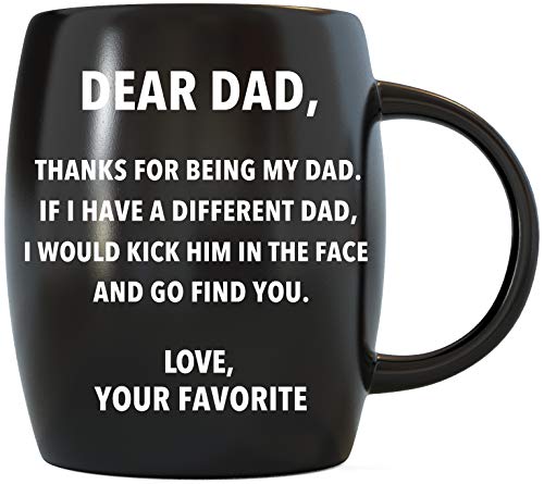 Dad Birthday Gifts If I Had a Different Dad I'd Kick Him In Face Wife Son Daughter Gifts for Dads Husbands Best Dad Mug Funny Joke Prank for Birthday Christmas Novelty Ceramic Coffee Mug Tea Cup
