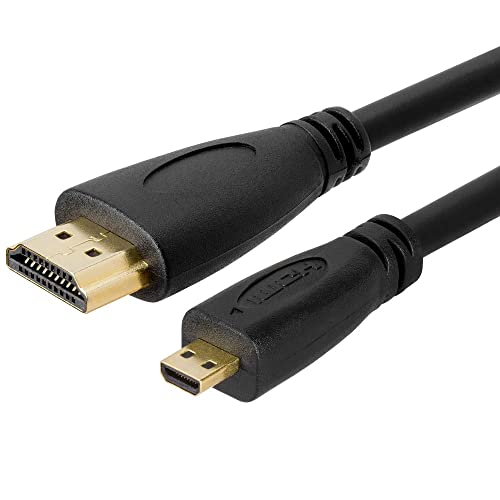 Cable Micro HDMI a HDMI Cmple con terminales de oro para transmision de video fluida