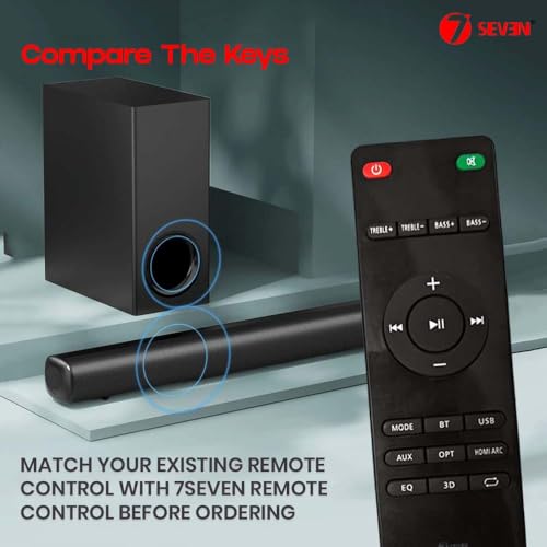 Image of 7SEVEN Compatible with Boat Remote Control Suitable for Aavante Bar 1190 1198 1600D /1650D 1680D 1800 Models Soundbar Subwoofer Music System Remote Controller