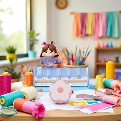 Cinta métrica retractil rosa 60 pulgadas flexible miniatura 6
