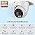 MWRCTV 4K Security PoE Camera,8MP Smart Dual Lights Turret IP Dome Camera Outdoor Indoor,2.8mm Wide Angle Lens,AI Human Detection,Color Night Vision,2 Way Audio with MicroSD Card Slot,Metal Case,IP67