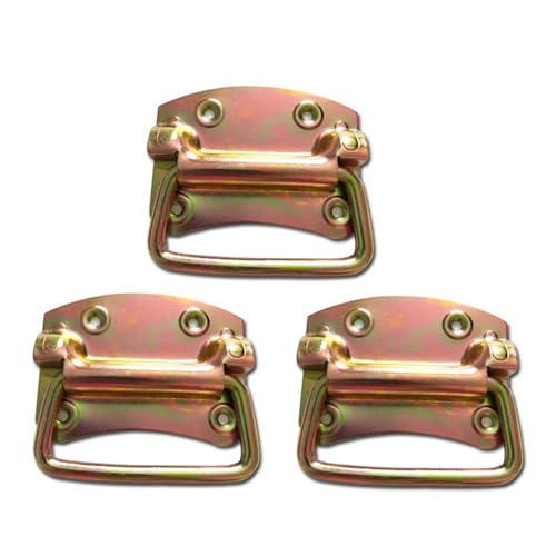 Iron Handle Grip Case Heavy Toolbox Latch 206 1Pcs