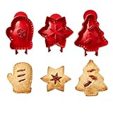 3-Piece Hand Pie Molds Set - Non-Stick Dough Press with Cutter for Mini Pies/Cookies - BPA-Free & Easy Clean