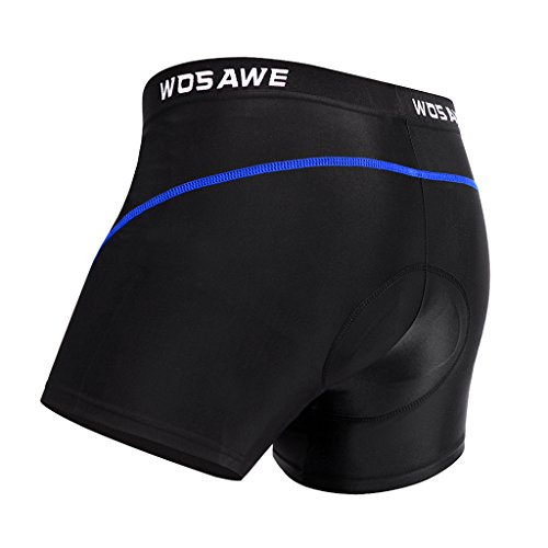LEIPUPA Homens E Mulheres Shorts de Ciclismo Calças Confortáveis ​​Shorts de Bicicleta Gel Blue Line