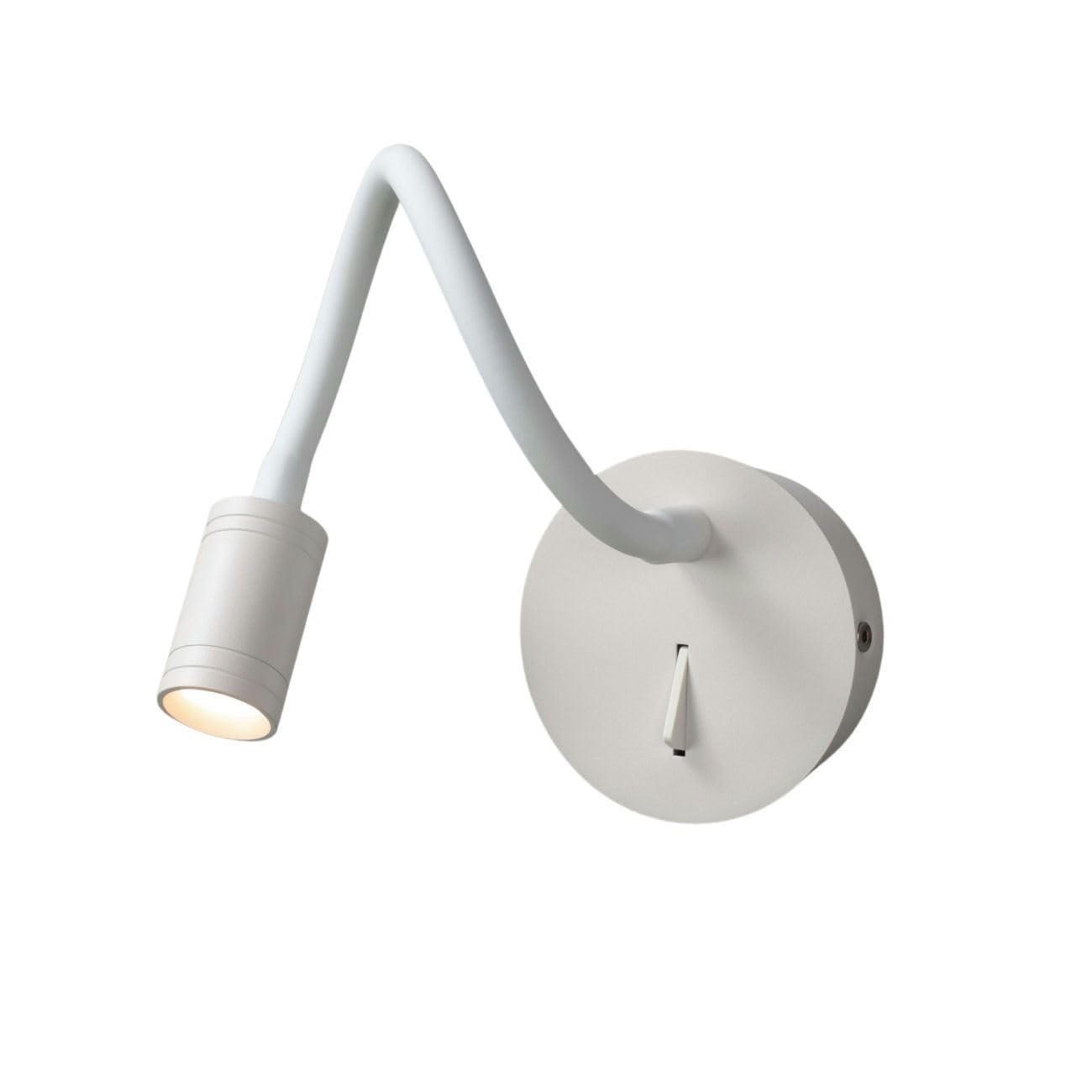 KOSILUM Liseuse Murale Blanche Flexible avec Interrupteur - Aski