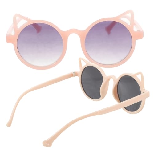 2 Pairs Kids Polarized Sunglasses Cat Eye Glasses for Girls Fun and Stylish Uv Protection Party Favors