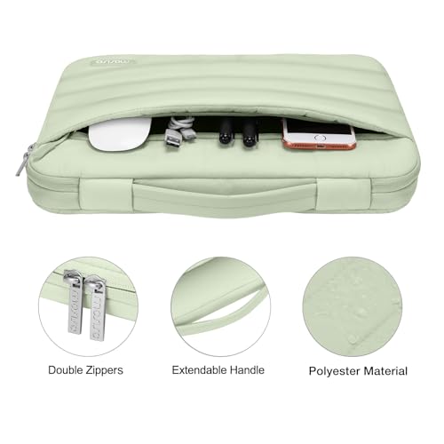 Image of MOSISO Compatible with MacBook Air 15 inch Case M5 2026 M4 M3 M2 2025-2023 | A3448 A3241 A3114 A2941, Protective Hard Shell Case&Puffy Sleeve Bag&Keyboard Skin&Webcam Cover&Screen Film, Sage Green