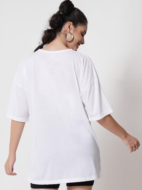 Image of RodZen Women's Cotton Blend Basic Oversized T-Shirt