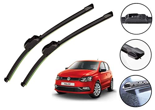 Image of Auto Hub Car Wiper Blades Compatibility With Volkswagen Polo GT - Set of 2 Pcs (D-24,P-16)