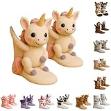 Genérico Calcetines 3D con Animales Tejidos, Calcetines Novedosos para Navidad, Socks Novedosos con Animales Bonitos, Sock Bonitos Tejidos a Mano con Ganchillo