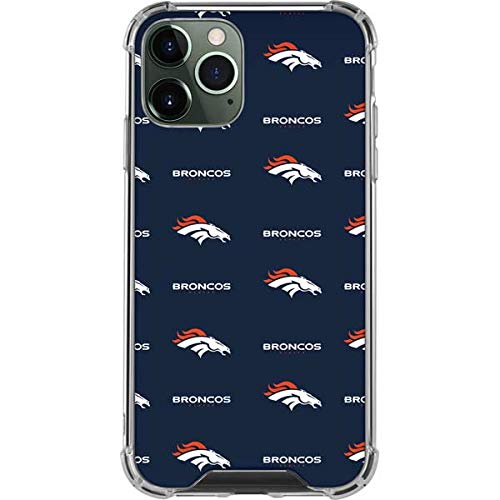 Skinit Clear Phone Case Compatible with iPhone 12 Pro Max - Officially Licensed NFL Denver Broncos Blitz Series Design