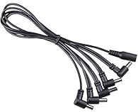 Daisy Chain Power Cable Angled for up to 8x Guitar Effects Pedals ideal accessory for powering multiple Mooer guitar effect pedals. will drive up to five of your favourite FX pedals from a single power supply unit.