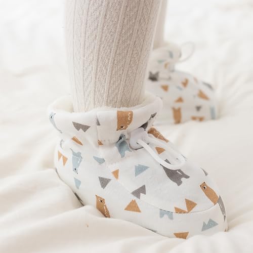 CEAeis Warm Fur Baby Boots, Toddler Winter Warm Shoes, Thickening Non-Slip Baby Socks Shoes for Infant Toddler 0-18 Months4