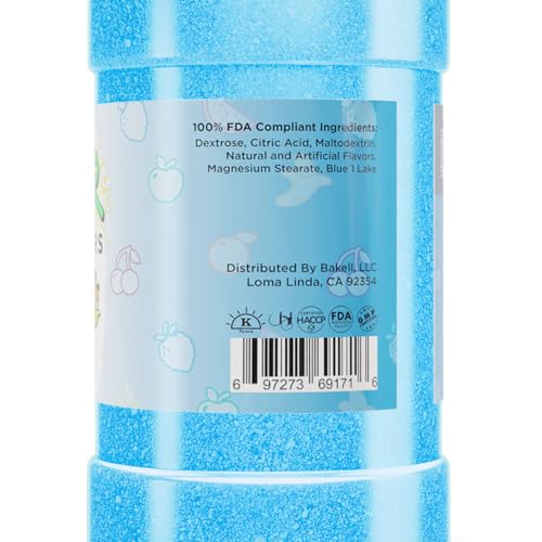 Bakell - Sour Fruit Punch Candy Topper (85g 1x Shaker Jar) for Fruit, Food & Desserts