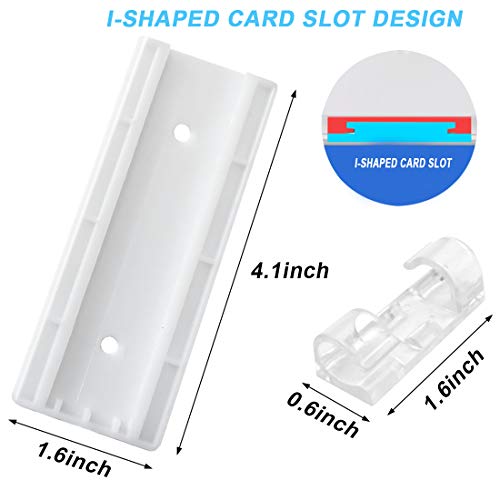 ACKLLR Soporte Adhesivo para Multitomas, 4 Piezas con Clips Organizadores Transparentes para Cables miniatura 2