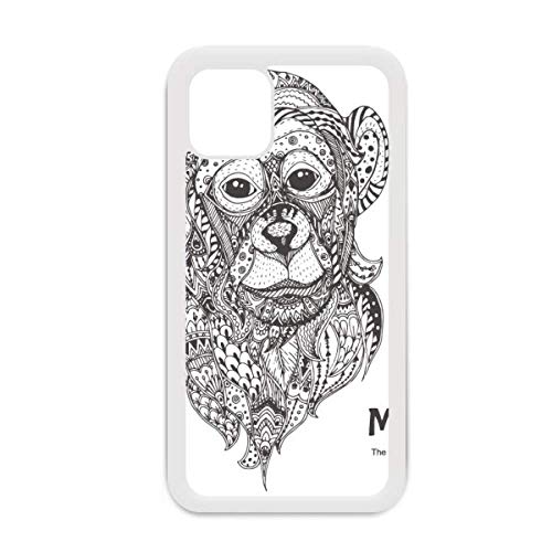 Coque iPhone 12 Pro Max motif singe blanc antichoc silicone flexible