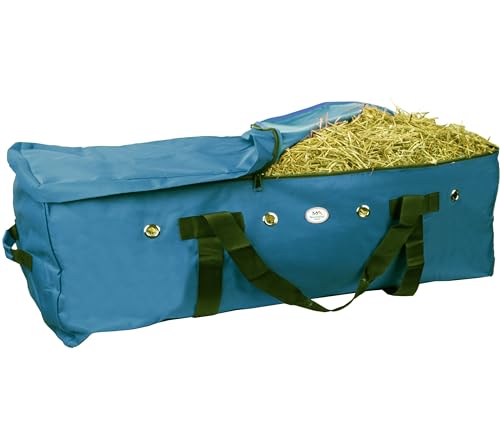 Majestic Ally 1200 D Nylon Fabric Large 44” x 20” x 16” and Extra Large 53"x 24" 20" Heavy-Duty Hay Bale Storage Bag (Red) (Extra Large