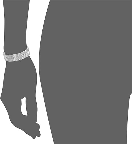 Miniatura 5 de Edforce Stainless Steel Pulsera trenzada fina y redonda apilable para mujer, juego de 7