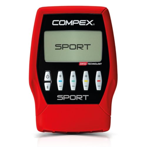 Compex Sport Muskelstimulator - Verhindert Verletzungen, Genesungshilfe, Zuhause, Schmerzlinderung, Farbbildschirm, Ausdauer, Kraft