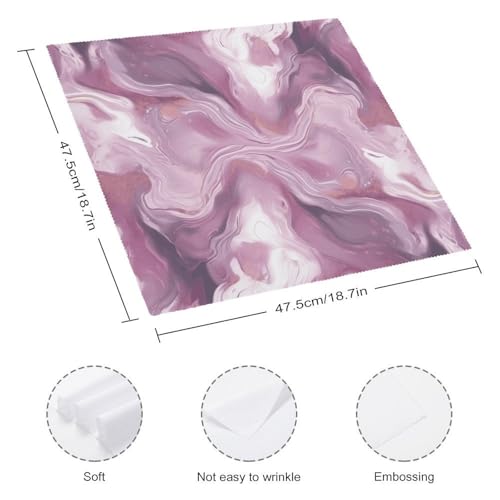 Servilletas de Tela Cuadradas Floral Morado Perla 4 Pzs miniatura 2