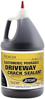 Jetcoat Premium Elastomeric Asphalt Crack Filler and Sealant, Perfect for Blacktop Repair (1 Gallon)