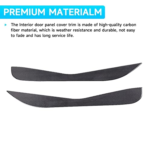 Car Door Anti-Kick Pad Car Door Protective Pad For Chevrolet Corvette C8 Stingray Z06 2020-2023 Accessorie, Carbon Fiber Anti-Collision Sticker (Black) #TOP5