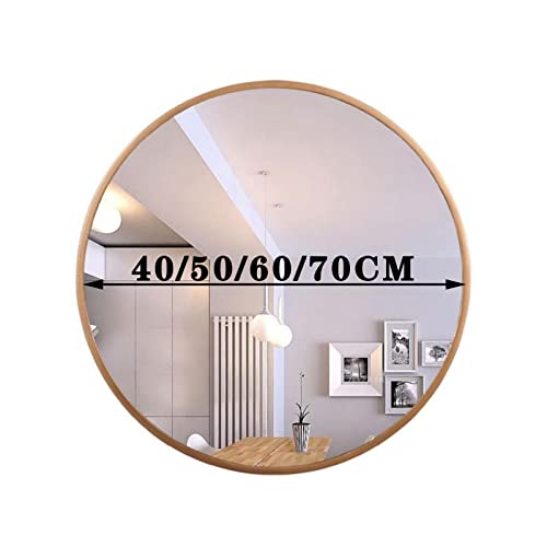 Miroir de salle de bain rond noir ou doré et grand miroir mural de chambre HD antidéflagrant