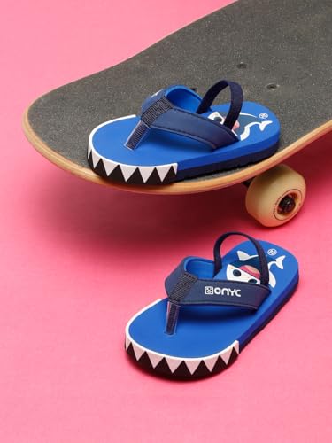Image of ONYC Shark V Shape Sliders for Kids, Unisex