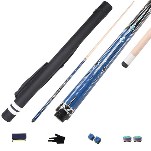 Taco de billar canadiense de arce 1/2, 58 in, con punta 12.5 mm miniatura 1