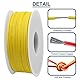 DAOKAI 18-Gauge-Silikondraht 600 V 18 AWG-Litze verzinnte beschichtete Kupferdrähte 3 Farben (schwarz, rot, gelb) 7 m/23 ft jedes elektrische Kabel Anschlusskabelsatz für 3D-Drucker, Modellauto