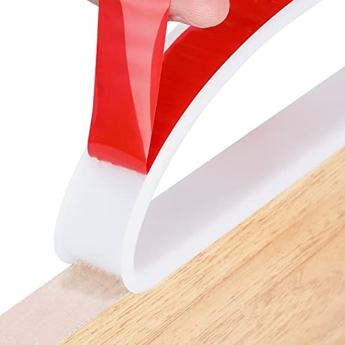 Image of 16 ft Flexible Self Adhesive Veneer Edge Banding Peel and Stick Veneer Trim Collapsible Edge Guards (White, 3 /4 inch)