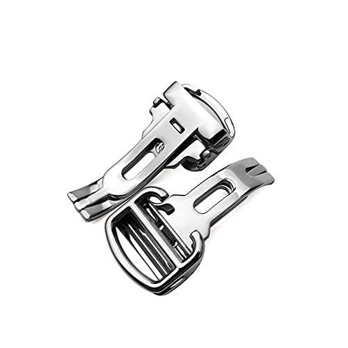 Cierre de mariposa 18mm para reloj Cartier Ballon Bleu de acero 2
