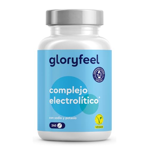 Electrolitos sin azucar 2.100 mg   240 Tabletas con Sales Minerales: Magnesio, Potasio, Sodio, Calcio y Cloruro   Para el Equilibrio de Electrolitos* y la Función Muscular*   Vegano y sin Aditivos