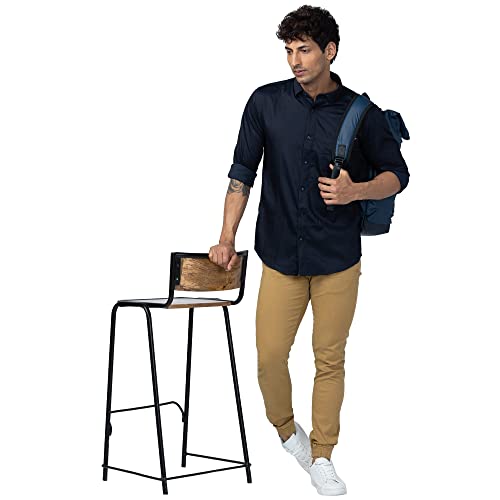 Image of Spykar Men's Regular Fit N /A Full Sleeve Solid Casual Shirts