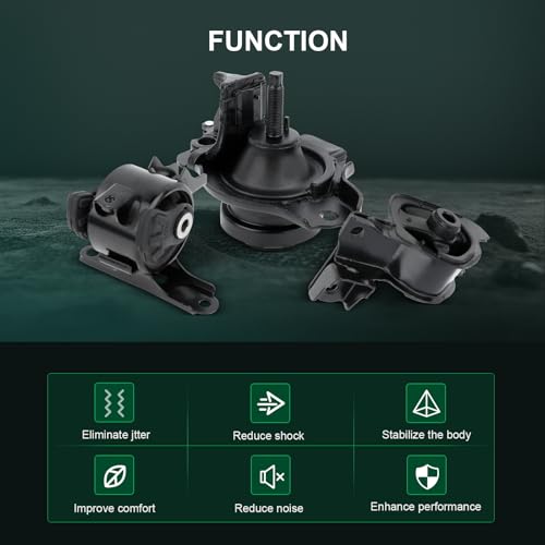 SCITOO Engine Motor Mount Transmission Mount Set Compatible with 2007-2008 for Honda for Fit,OE A4537 A4552 AM500 by SCITOO - Image 3