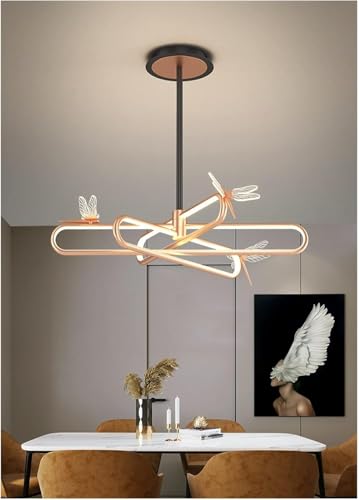 Plafonnier LED moderne lustre suspendu chambre salon intensité variable