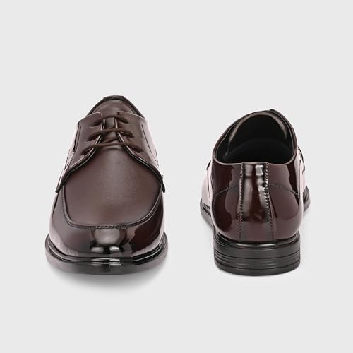 Image of Centrino Men's Formal Lace-Up Shoes | Soft & Comfortable Formal Shoe| Lace-up Oxford Shoes for Men | Solid Design | Ideal for Formal, Business Casual, and Parties | Stylish-Looking Footwear (9361)