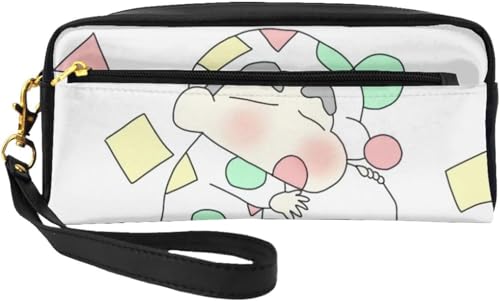 クレヨンしんちゃん ペンケース 大容量 筆箱 多機能 おしゃれ レザー 革 ペンポーチ 男の子 女の子 子供 シンプル ツールペンケース 高校生 大学生 社会人用 中小学生