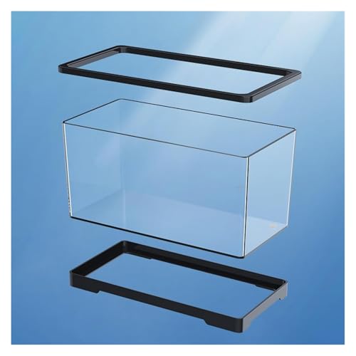 Acquario in acrilico trasparente per acquari da scrivania, di piccole dimensioni, perfetto per display acquatici decorativi