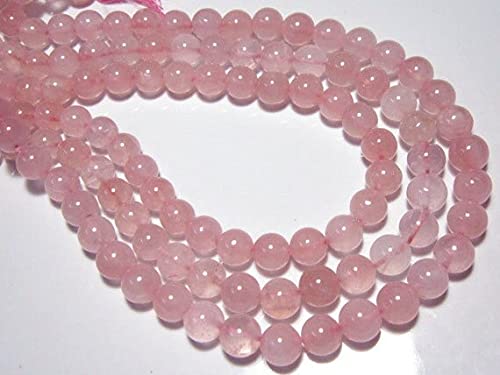Quartz rose perles rondes 9mm pierres naturelles pour collier DIY